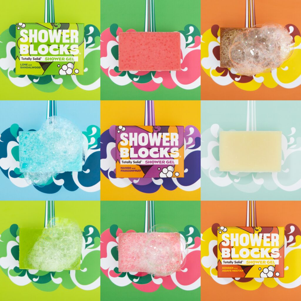 Solid Shower Gel Collage